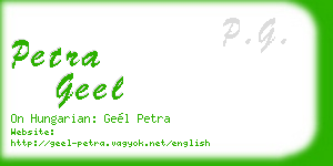 petra geel business card
